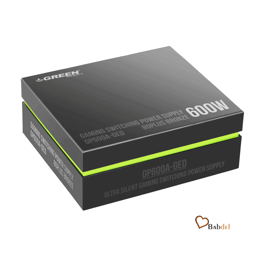 منبع تغذیه کامپیوتر گرین گیمینگ POWER GAMING GREEN GP600A-GED