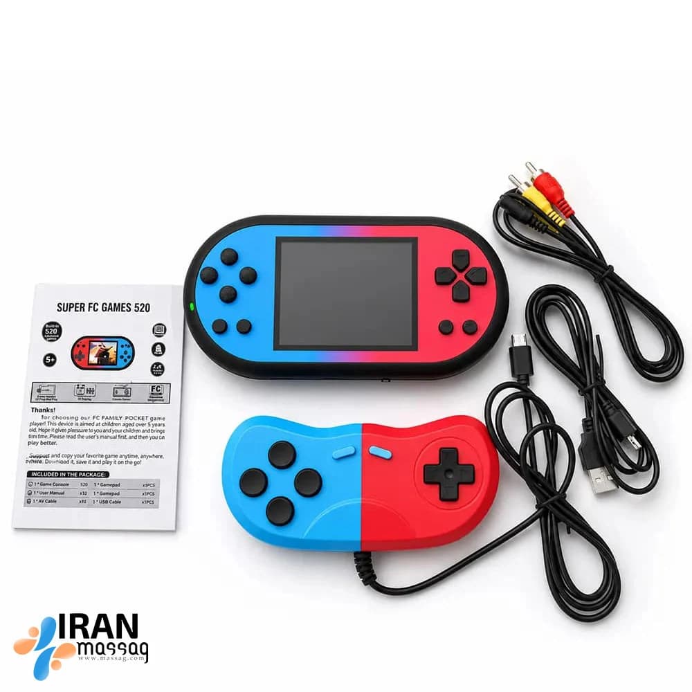 کنسول بازی دستی مدل Q8 Plus | با قابلیت اتصال به تلویزیون — تصویر ۱۱
