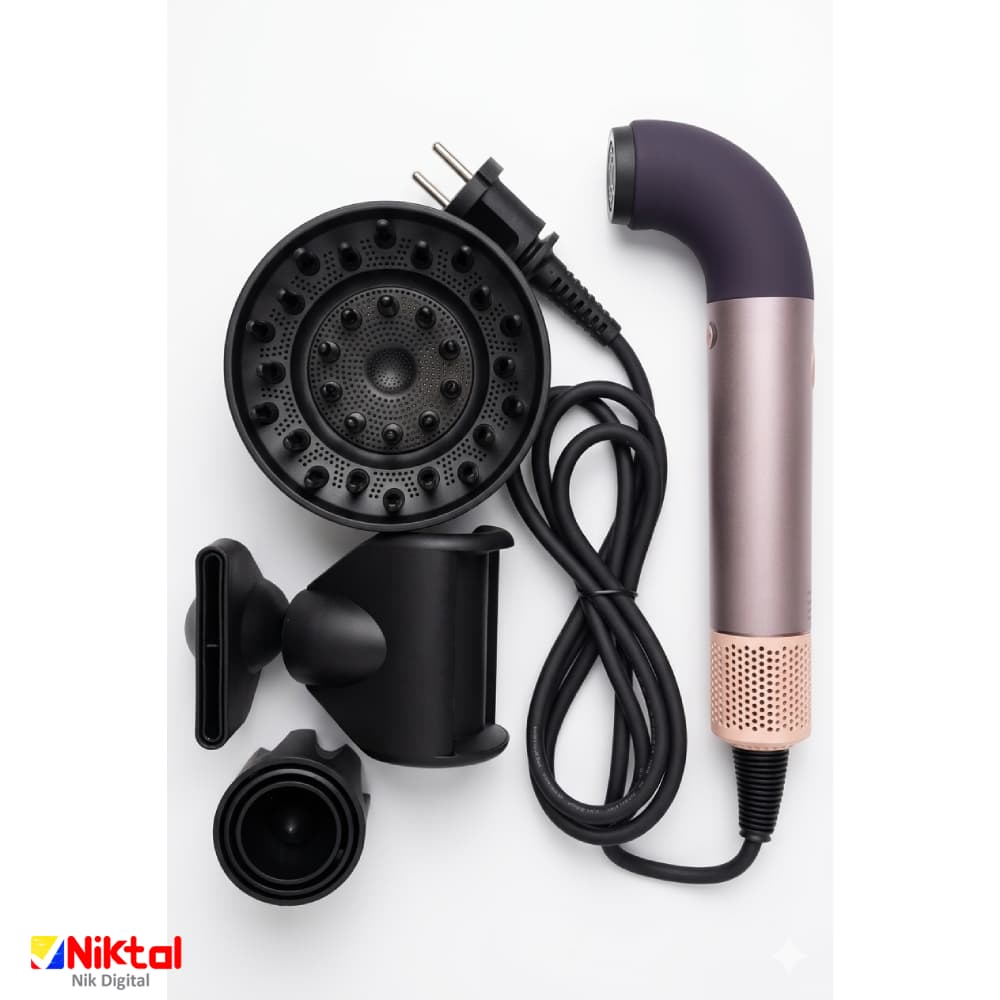 سشوار حرفه‌ای دایسون مدل HD18 | با فناوری کنترل هوشمند دما — تصویر ۸