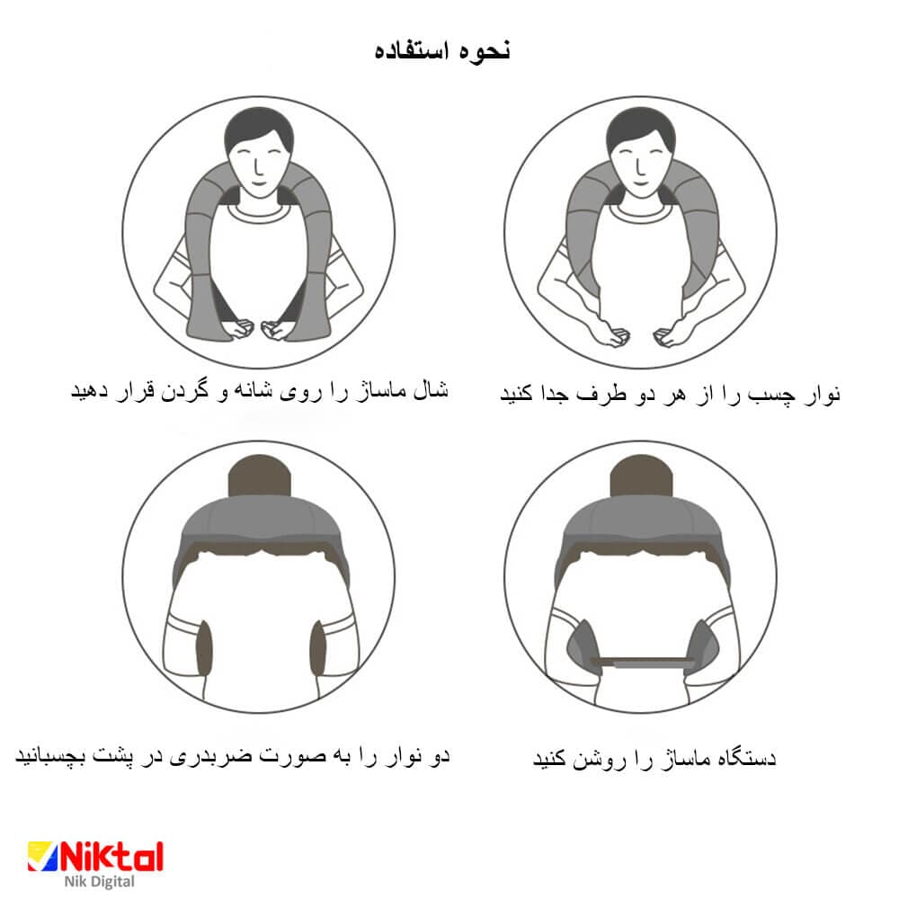 ماساژور گردن و بدن آیجویر مدلlkS-RC3 با تکنولوژی ماساژ لرزشی و شیاتسو — تصویر ۷