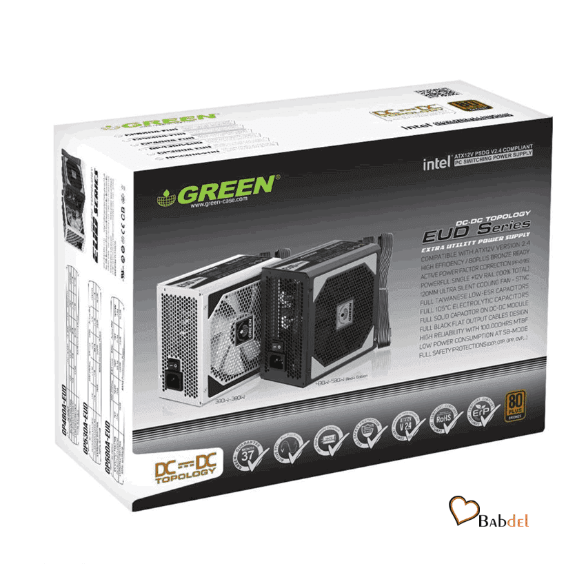 منبع تغذیه کامپیوتر گرین POWER GREEN GP580A-EUD