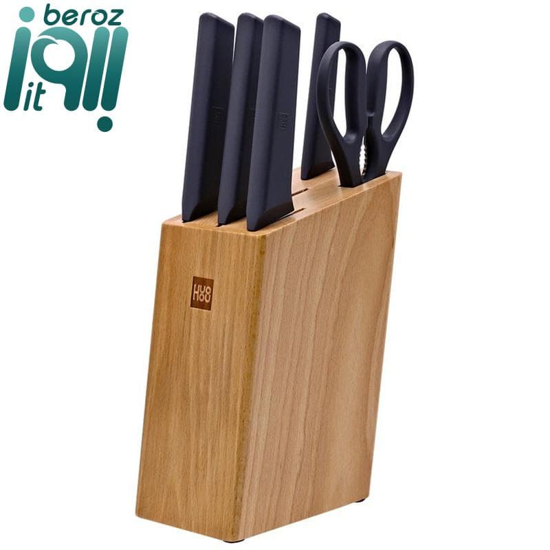 سرویس چاقو آشپزخانه 6 پارچه شیائومی مدل HuoHou Knife Set «اورجینال – ارسال 1 ساعت»