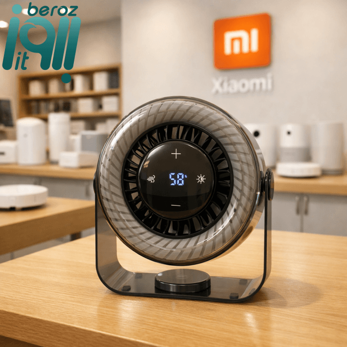 پنکه رومیزی شارژی شیائومی قدرتمند مدل Xiaomi Zolele powerful fan F18 — تصویر ۳