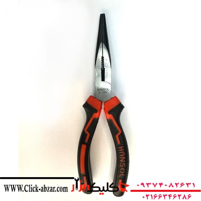 انبر دم باریک 8 اینچ هانسول مدل HS754