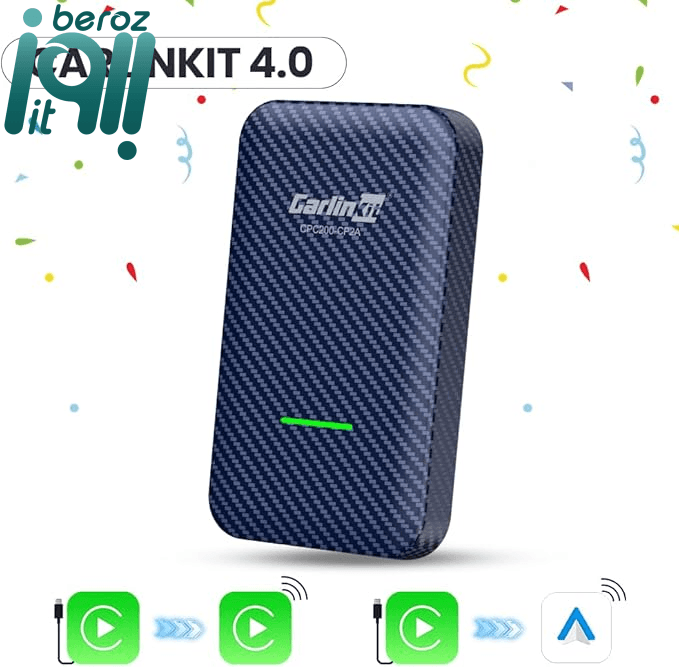دانگل تبدیل کارپلی به اندروید اتو بی سیم و کارپلی بی سیم Carlinkit