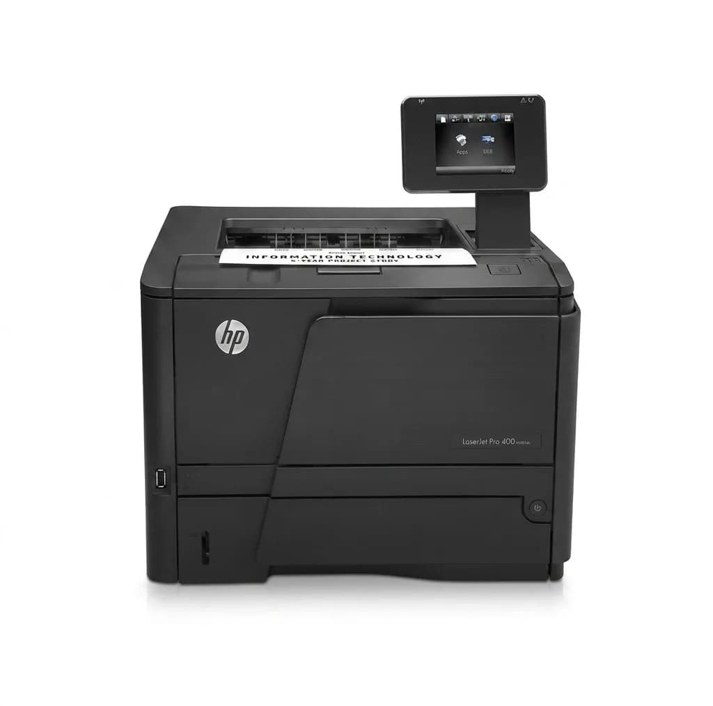 پرینتر لیزری تک‌کاره تک‌رنگ سایز A4 اچ‌پی مدل LaserJet Pro 400 M401dn با قابلیت چاپ دورو خودکار و چاپ مستقیم از حافظه فلش USB، سرعت چاپ 33 برگ در دقیقه و اتصال شبکه LAN — تصویر ۱۲