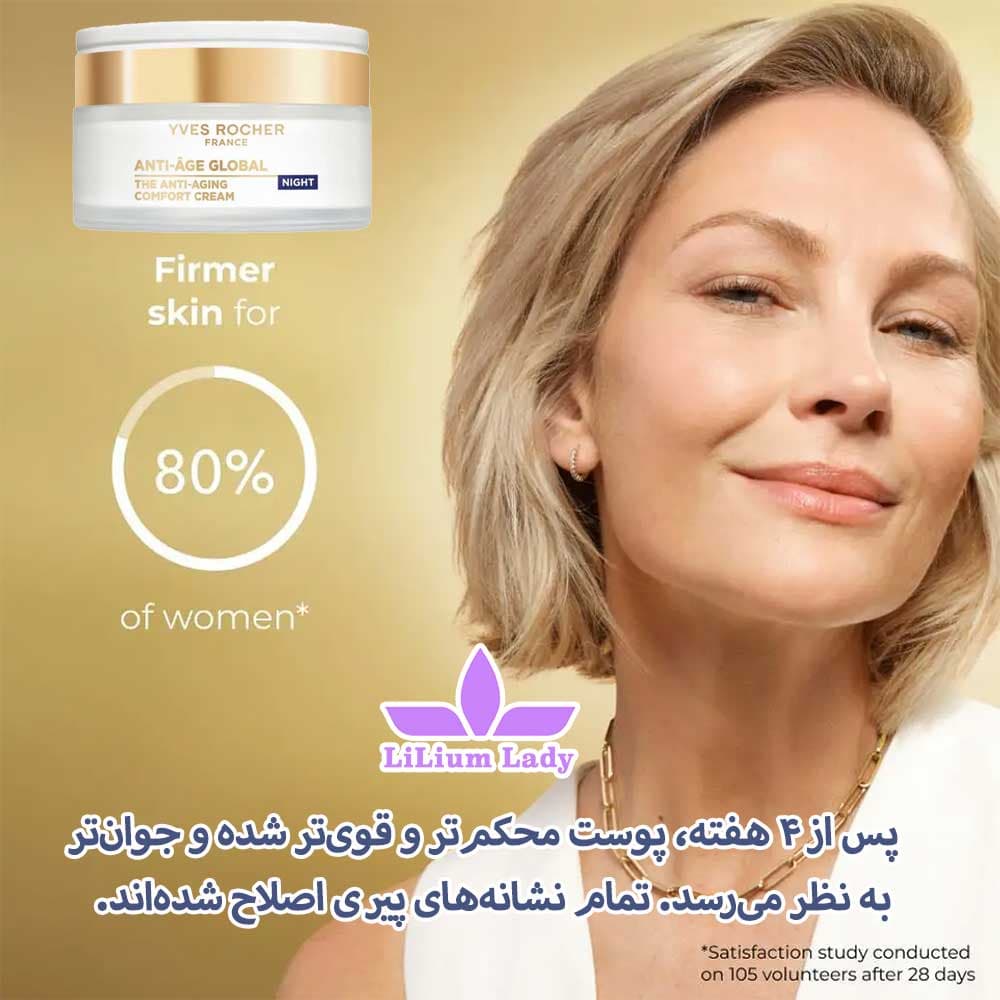 کرم ضد چروک شب آنتی ایج گلوبال ایوروشه — تصویر ۸