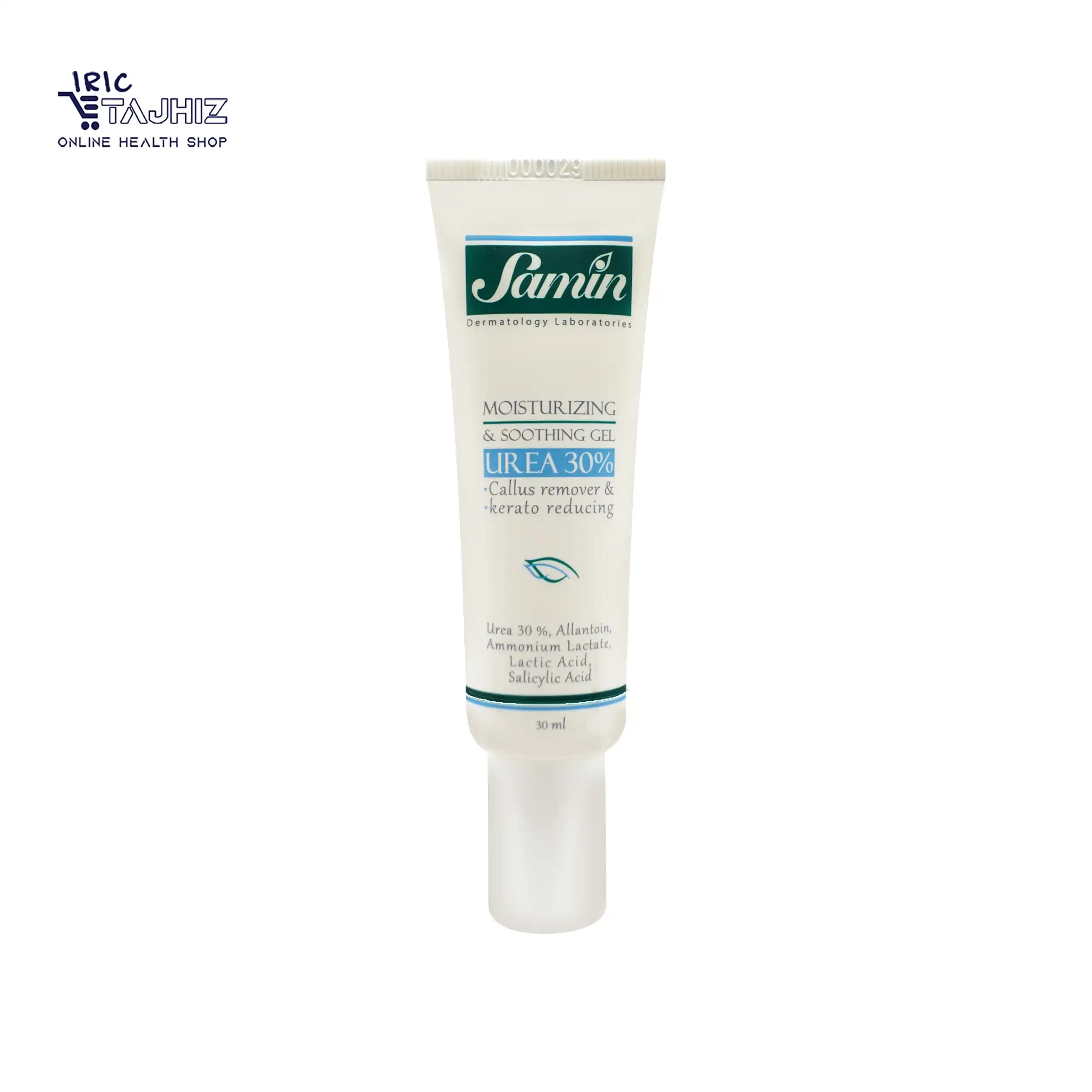 ژل مرطوب کننده قوی اوره 30 درصد ثمین 30 میلی لیتر