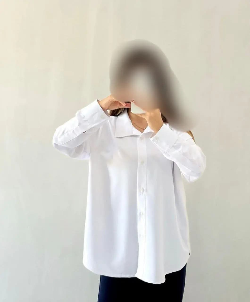 شومیز سفید بیسیک — تصویر ۱۰