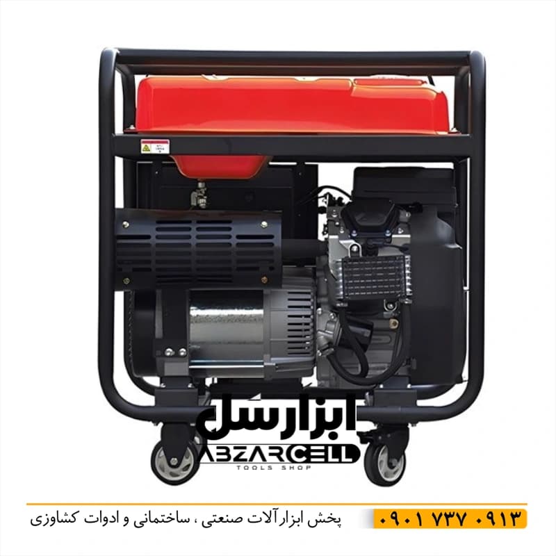 موتور برق تک فاز و سه فاز 12 کیلووات استارتی دو سیلندر استریم STI5000DT — تصویر ۳