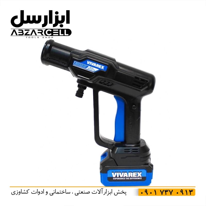 کارواش شارژی براشلس 2 باتری 20 ولت ویوارکس VR2025-PW — تصویر ۳