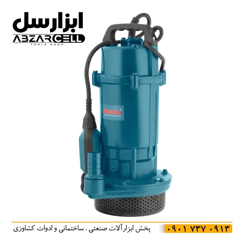 پمپ کفکش 32 متری 1 اینچ فلوتردار رونیکس RH-4032 – اصل – گارانتی 12 ماه – سیم پیچ 100% مس — تصویر ۶