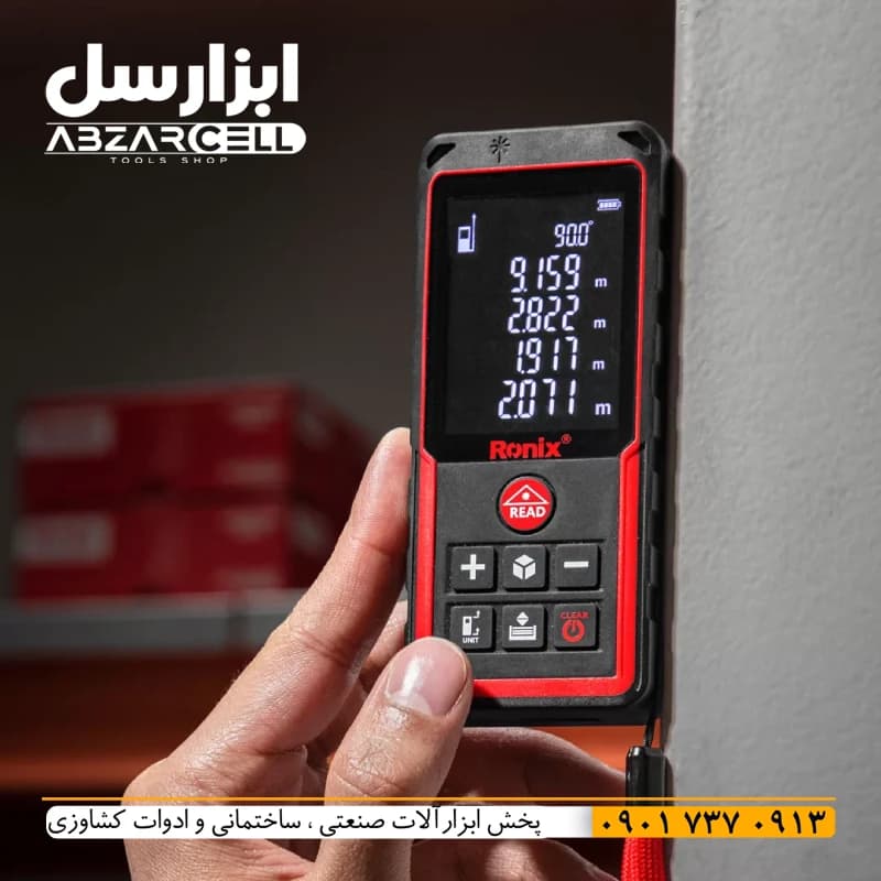متر لیزری 100 متری نور قرمز رونیکس RH-9353 – اصل