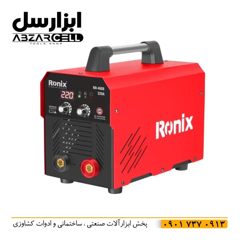دستگاه جوش 2 ولوم 220 آمپر 2 بورد رونیکس RH-4608