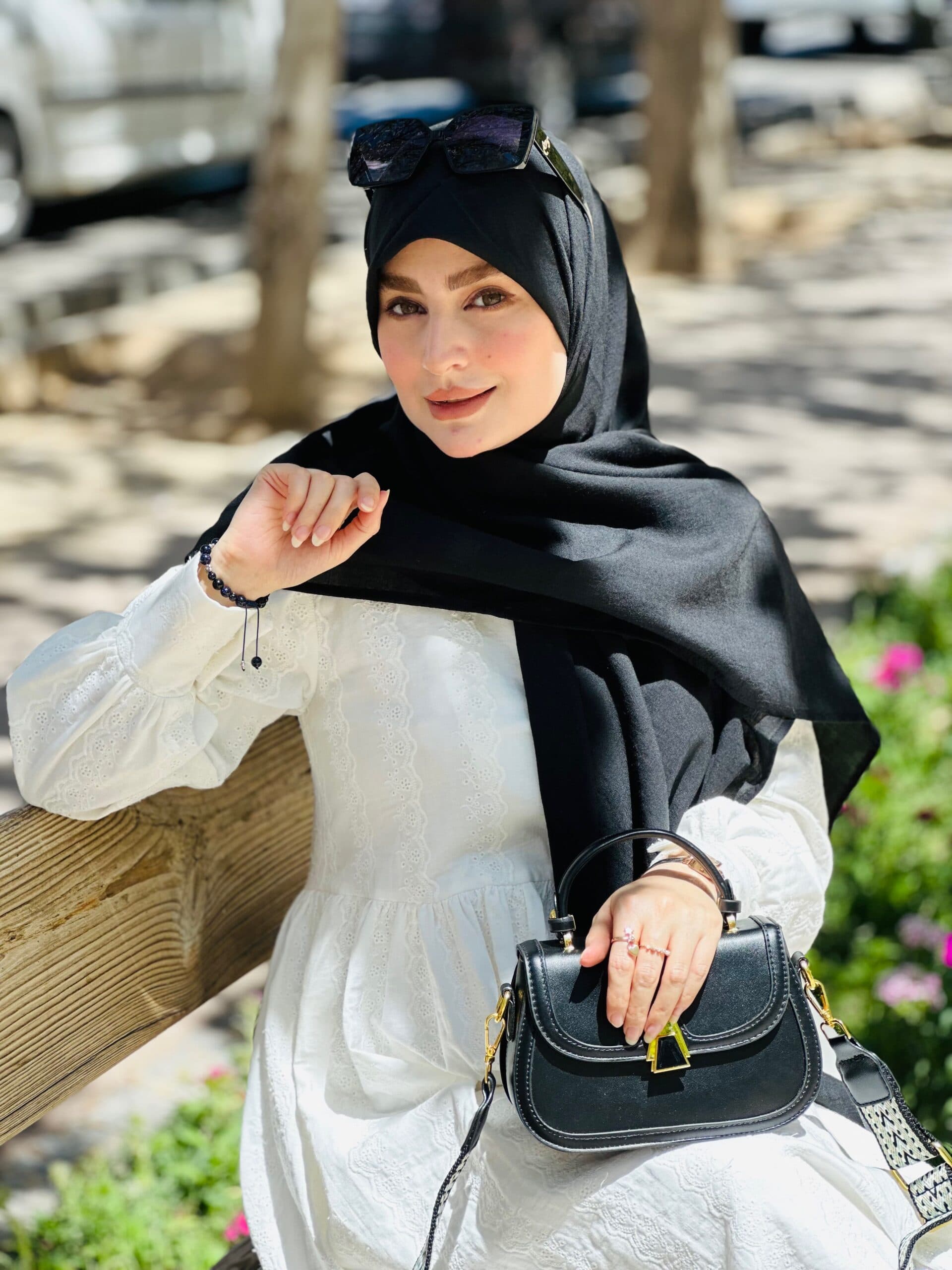 روسری وال نخی مشکی — تصویر ۷