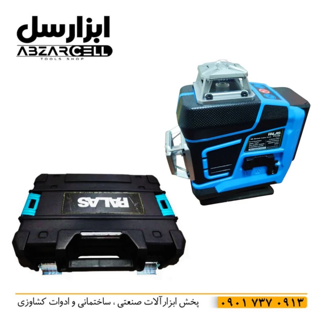 تراز لیزی شارژی 4 بعدی 16 خط نور سبز پالاس P5150 — تصویر ۲