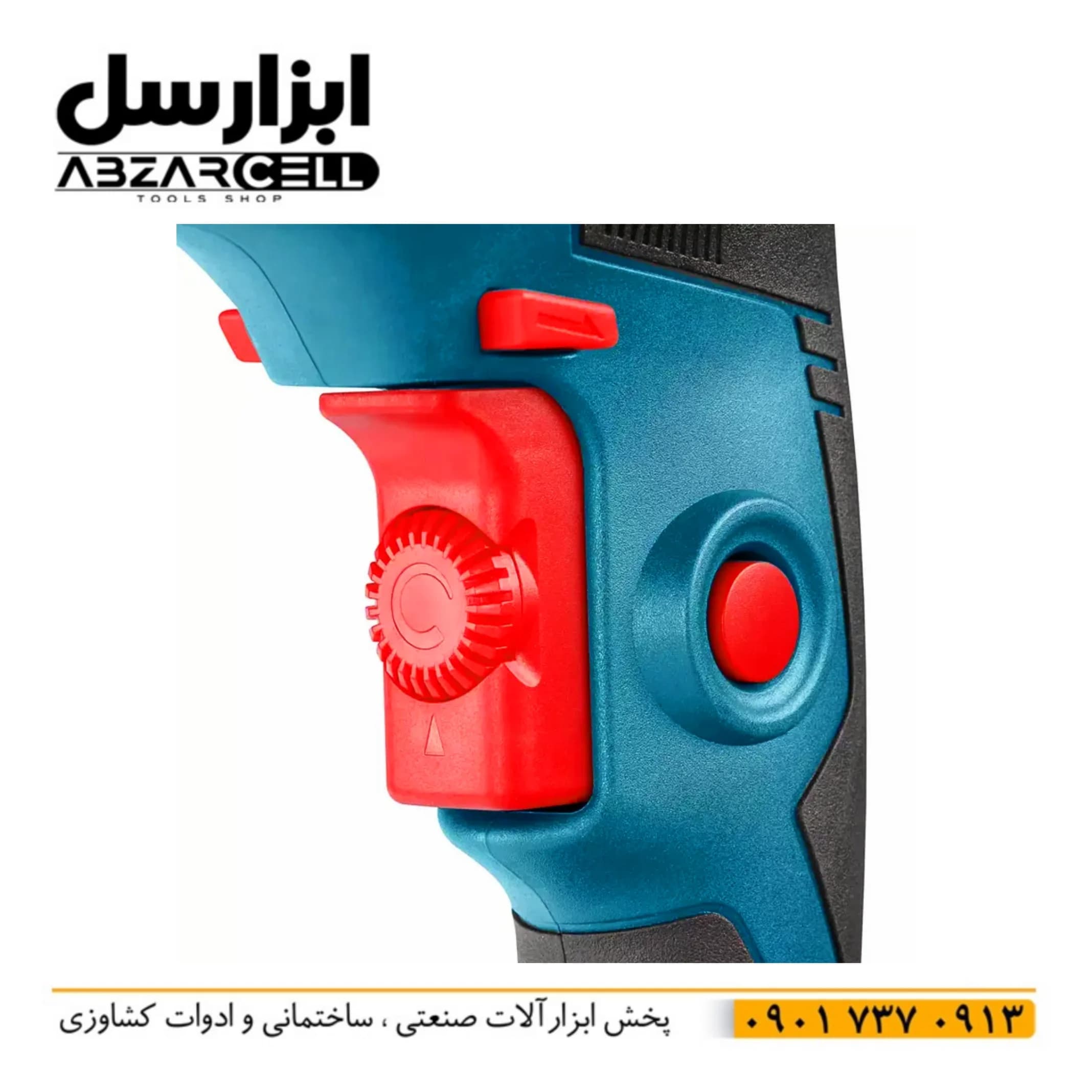 دریل چکشی 13 میلی متری 900 وات رونیکس 2290 – اصل- ضمانت 12 ماه- بدنه نیم تنه فلزی — تصویر ۸