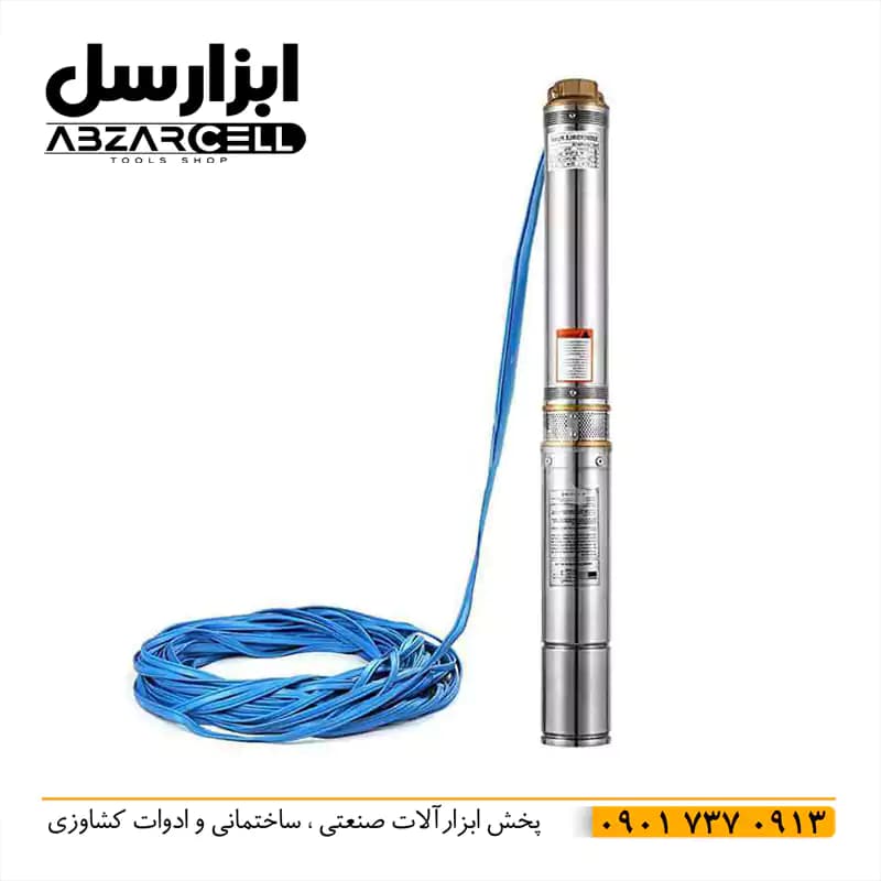 شناور 55 مترى 2 اینچ استریم 4SDM10/9| اصل| سیم پیچ موتور 100% مس قدرت 2 اسب بخار