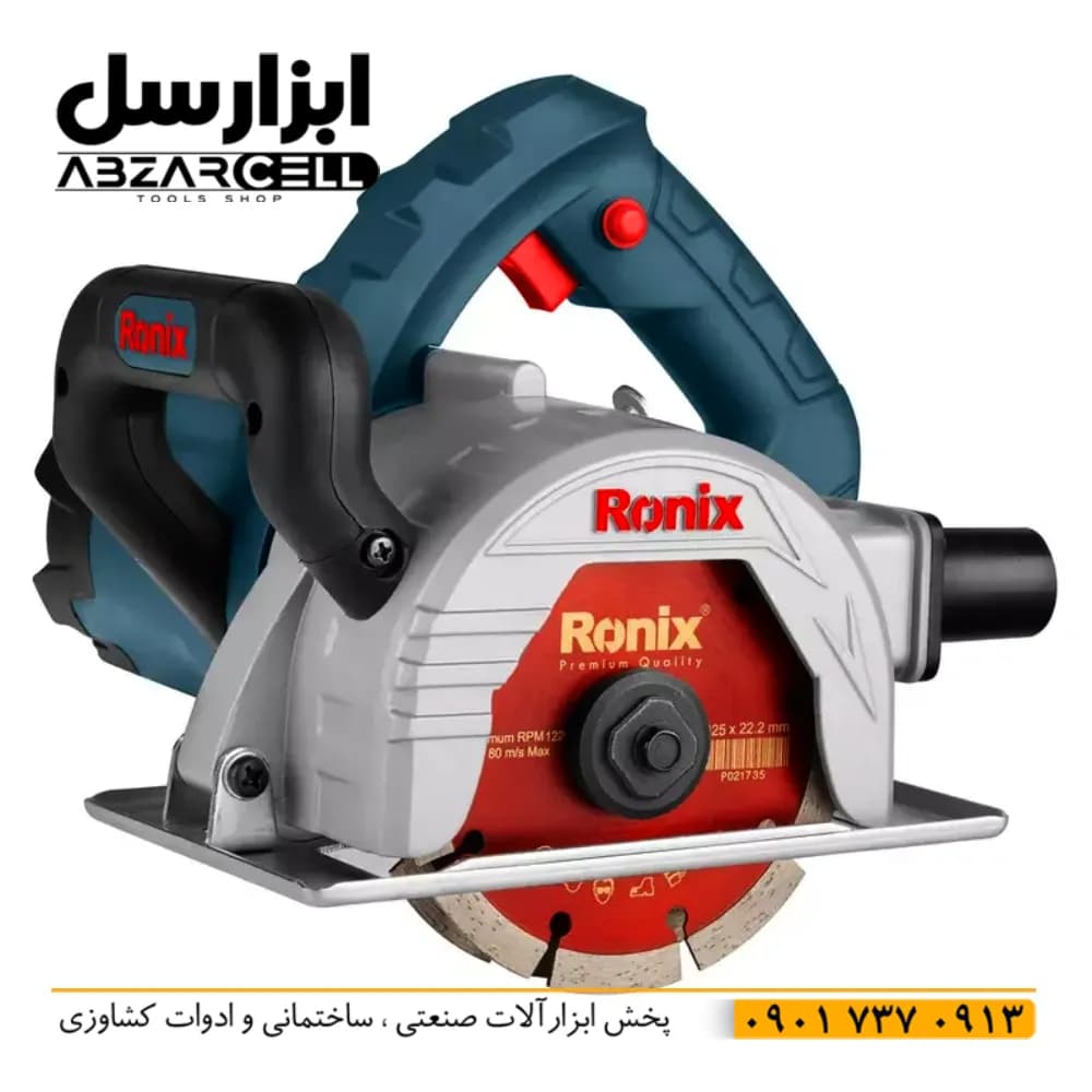 شیارزن دو تیغ رونیکس 3412| اصل| گارانتی 12 ماه| سیم پیچ 100% مس 2000 وات| سایز صفحه 125 میلی متر