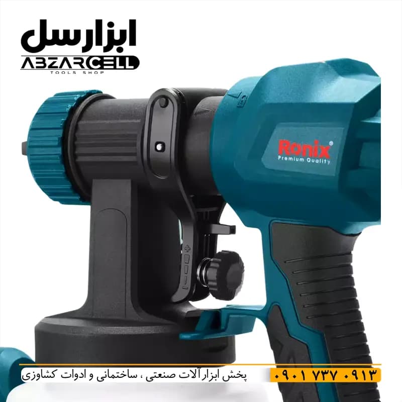 پیستوله خرطومی رونیکس 1380| اصل| ضمانت 12 ماه| موتور سیم پیچ 100% مس 800 وات | نازل 2 و 3 میل — تصویر ۵