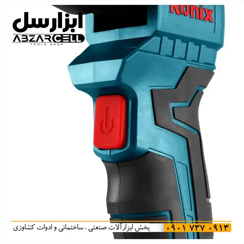 چراغ نور افکن شارژی 20 ولت رونیکس 8630| مدت کار 6 ساعت| زاویه چرخش چراغ 90 درجه| نور LED — تصویر ۱۱