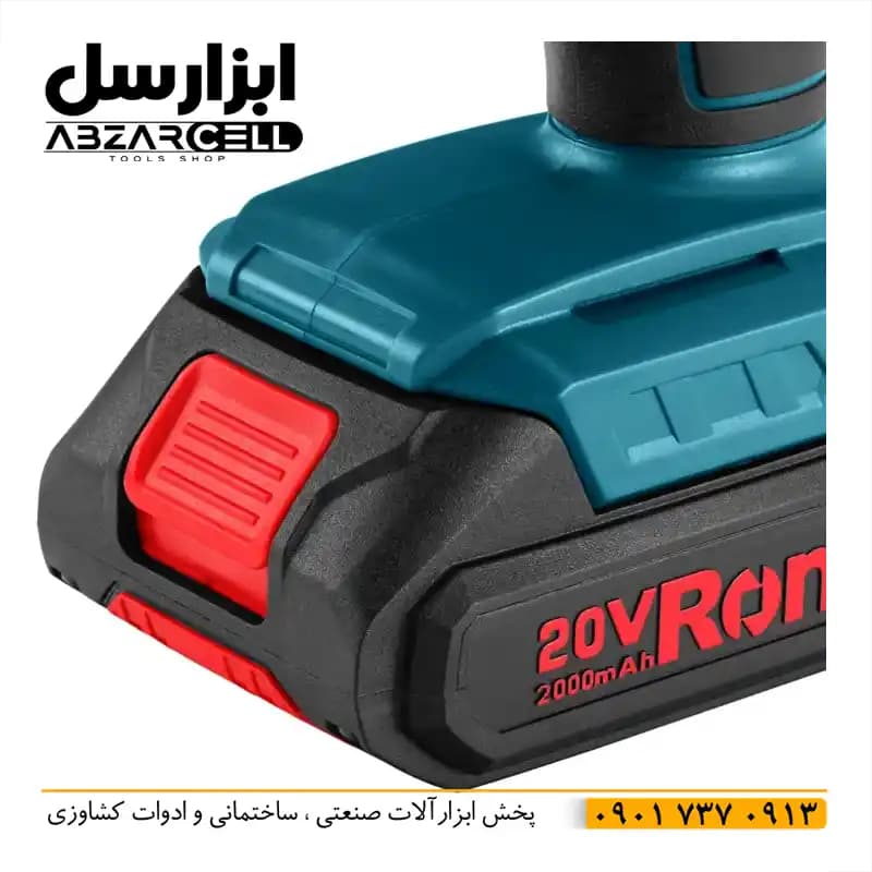 چراغ نور افکن شارژی 20 ولت رونیکس 8630| مدت کار 6 ساعت| زاویه چرخش چراغ 90 درجه| نور LED — تصویر ۸