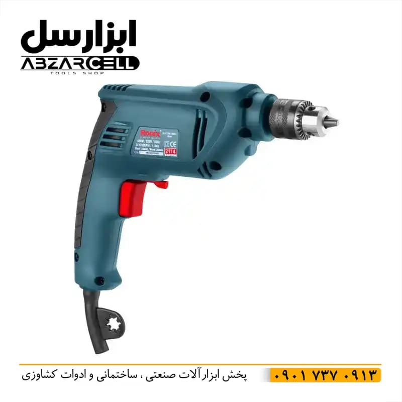 دریل برقی 400 وات رونیکس 2114| اصل -ضمانت 12 ماه| سیم پیچ 100% مس| 10 میلی متر