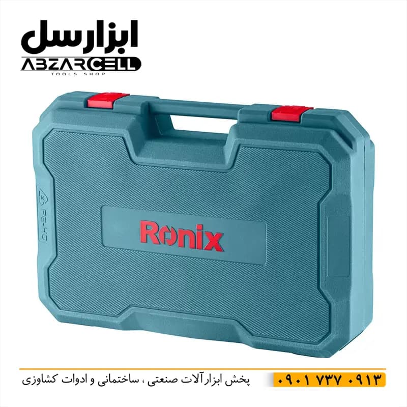بتن کن شارژی 40 ولت رونیکس 8910-40V| اصل| ضمانت 12 ماه| کیف حمل| دو باتری| 4 حالته — تصویر ۶