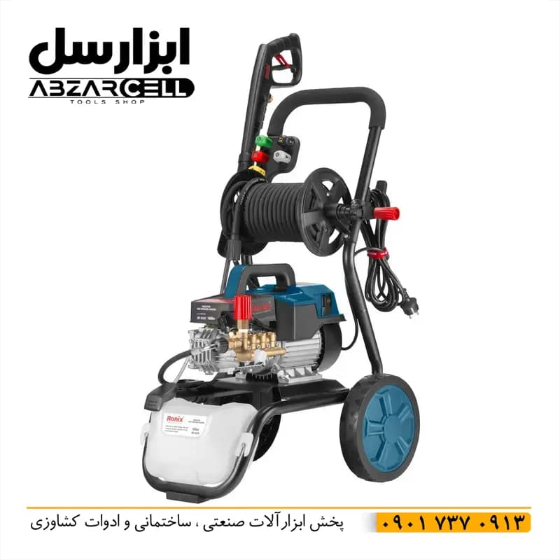کارواش صنعتی 180 بار رونیکس rp-0181 – اصل – ضمانت 12 ماه- سیم پیچ مس- کالسکه ای