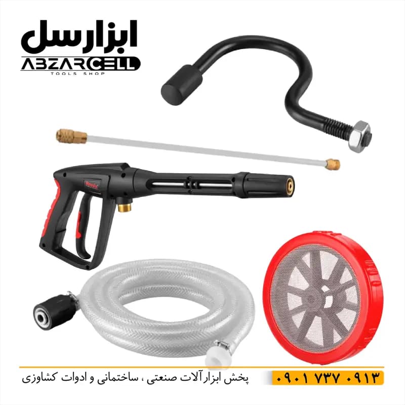 کارواش صنعتی 230 بار رونیکس rp-0230 – ضمانت 12 ماه – اصل – سیم پیچ مس – خودمکش — تصویر ۸