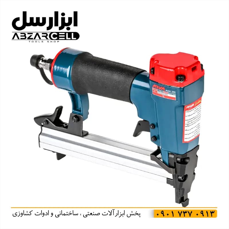 منگنه کوب بادی آروا 3302 – اصل – دارای ضامن ایمنی – منگنه 8016 – خشاب 120 عددی