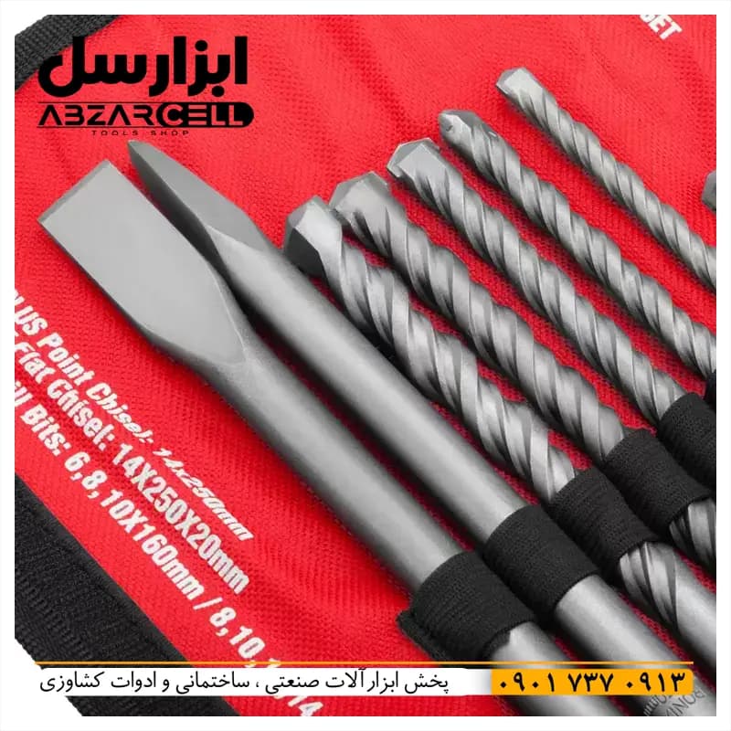 ست مته و قلم چهار شیار رونیکس مدل RH-5048| اصل| ست 10 عددی کیفیت بالا — تصویر ۱۱