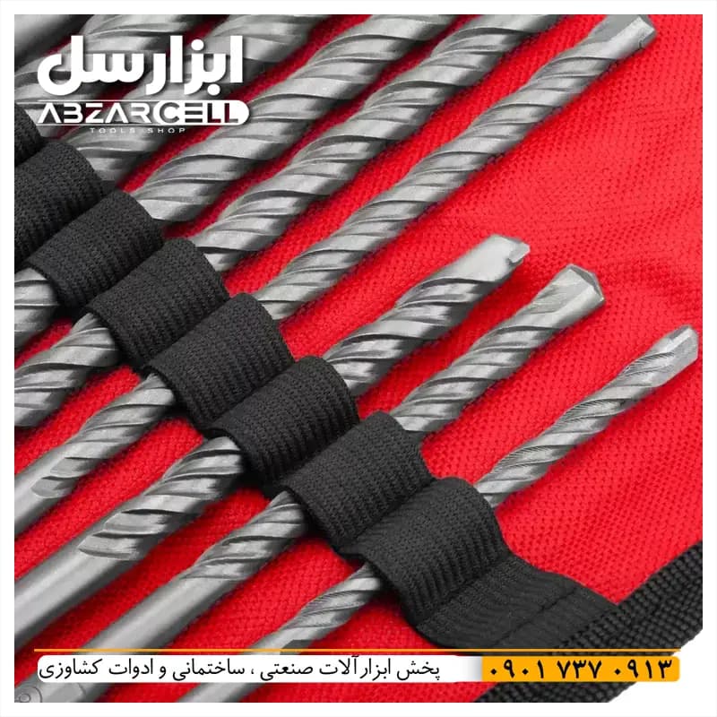 ست مته و قلم چهار شیار رونیکس مدل RH-5048| اصل| ست 10 عددی کیفیت بالا — تصویر ۱۰