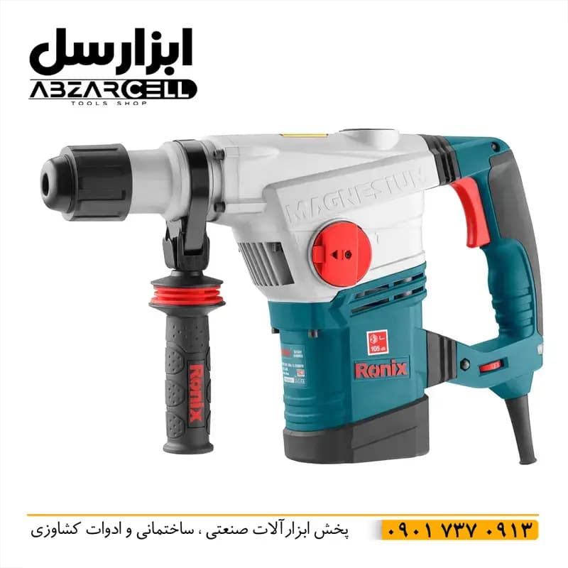 بتن کن رونیکس مدل 2740| اصل| دوکاره| ضمانت 12 ماه| دیمردار| سیم پیچ مس| قدرت 1.67 اسب — تصویر ۸