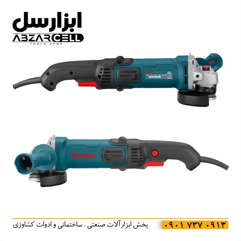مینی فرز دسته بلند دیمردار رونیکس مدل 3161| اصل| ضمانت 12 ماه| موتور 1.6 اسب بخار — تصویر ۶