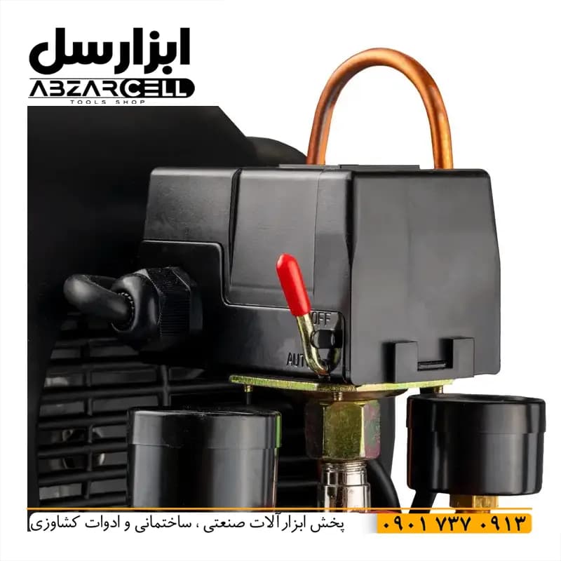 کمپرسور روغنی 50 لیتری رونیکس مدل RC5010| اصل| ضمانت 12 ماه| موتور مس 1500 وات — تصویر ۱۱