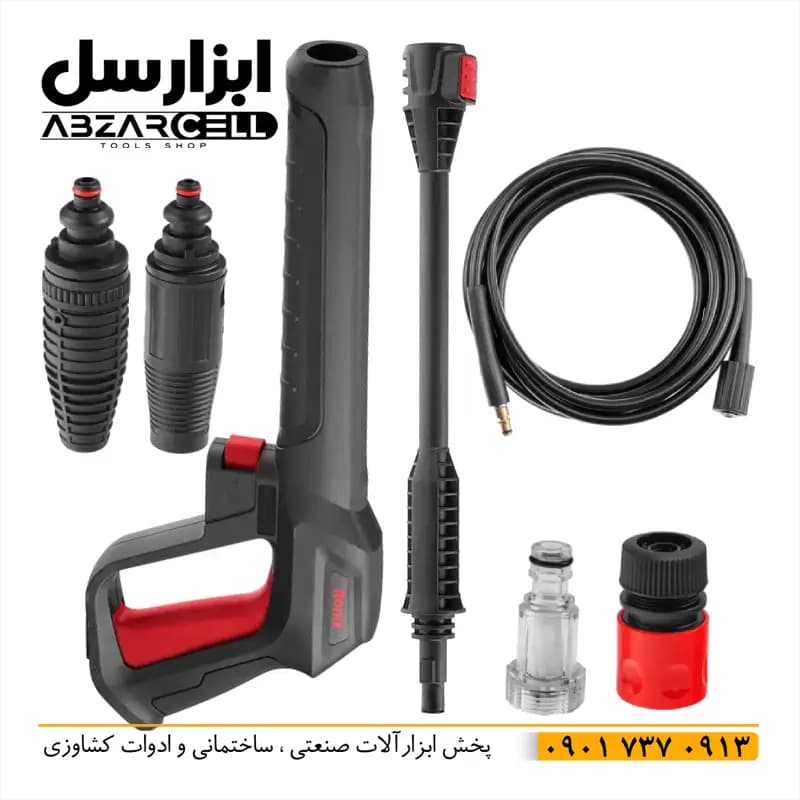 کارواش ذغالی رونیکس مدل RP-U150| اصل| فشار 150 بار| قدرت موتور 2.4 اسب بخار — تصویر ۵