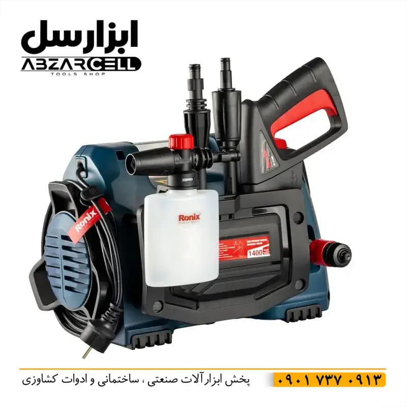 کارواش دینامی رونیکس مدل RP-0100C| اصل| 12 ماه ضمانت| موتور سیم پیچ مس 1.87 اسب بخار 100 بار