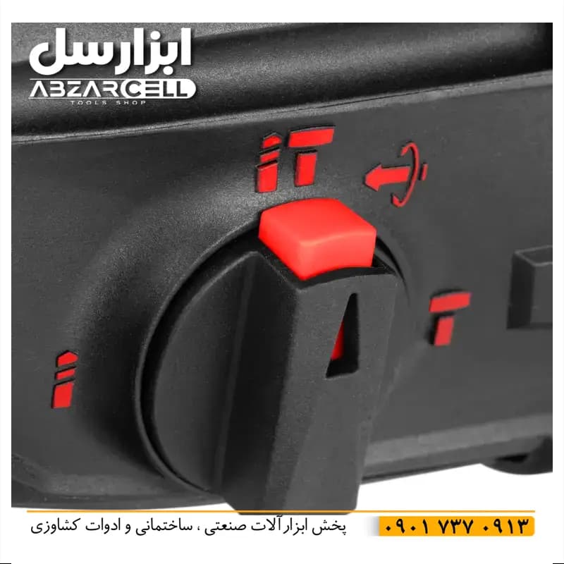 دریل بتن کن رونیکس مدل 2713| اصل| ضمانت 12 ماه| موتور مسی 1.14 اسب| 4 حالت سوراخ کاری — تصویر ۱۱