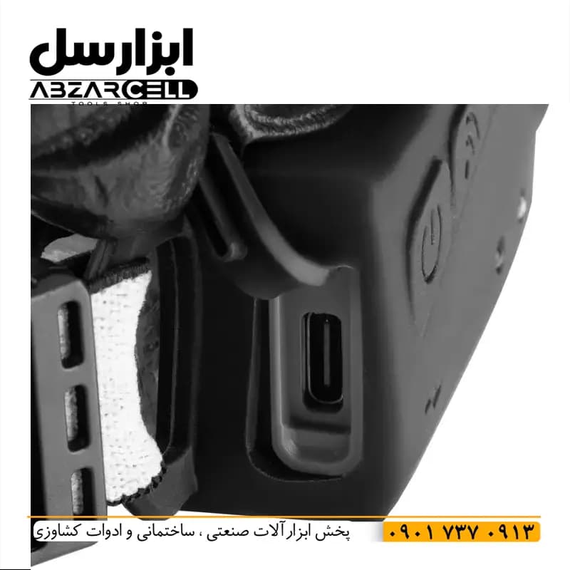 چراغ پیشانی شارژی رونیکس RH-4289| اصل| نور دهی بالا با حسگر| شدت 350 لومن| روشنایی 30 متر — تصویر ۴