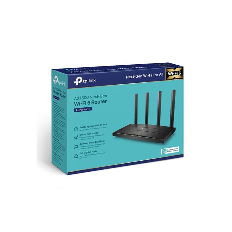 AX1500 Wi-Fi 6 Archer AX12 روتر بی سيم تی پی لينک — تصویر ۴