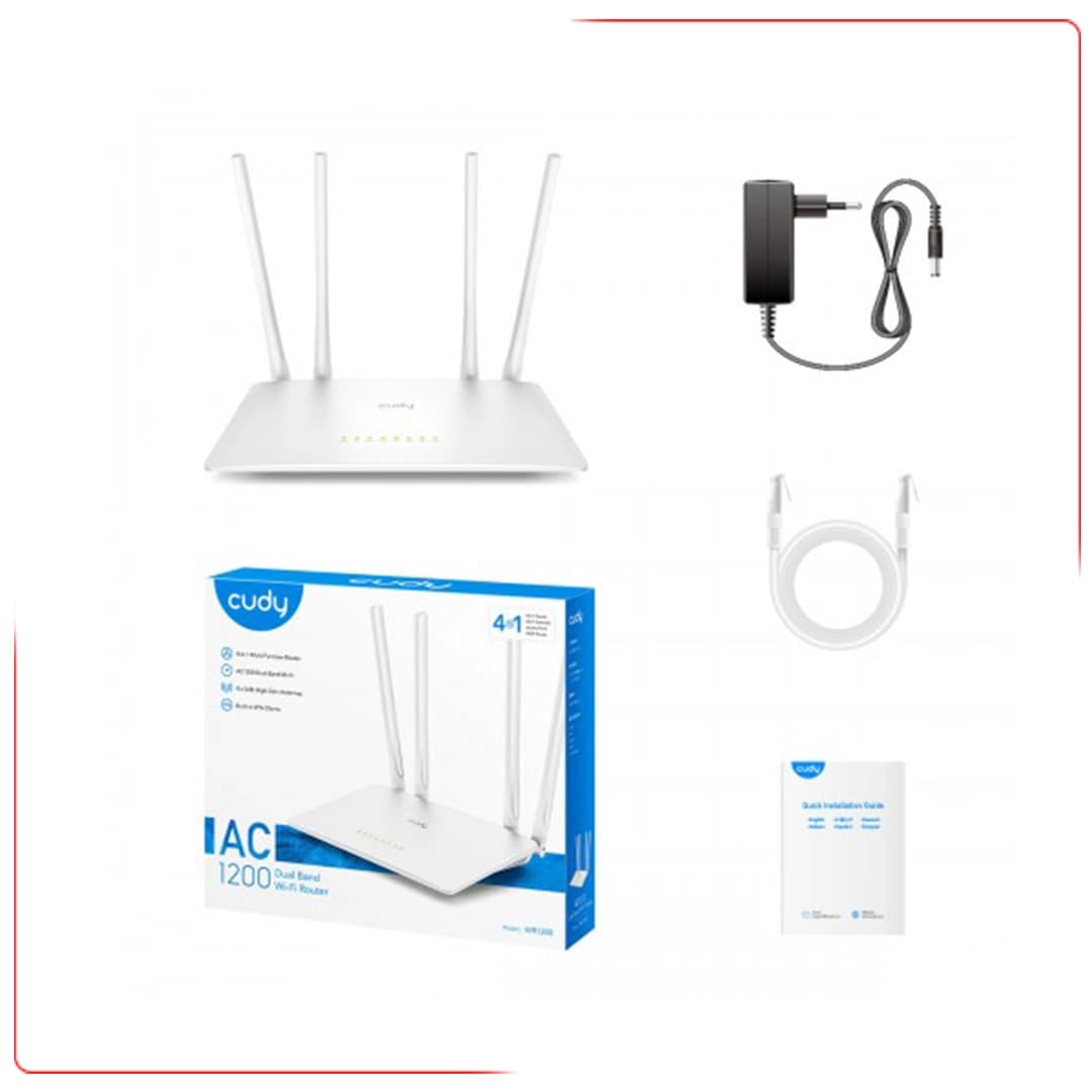 روتر بی‌سیم کودی Cudy WR1200 AC1200 — تصویر ۸