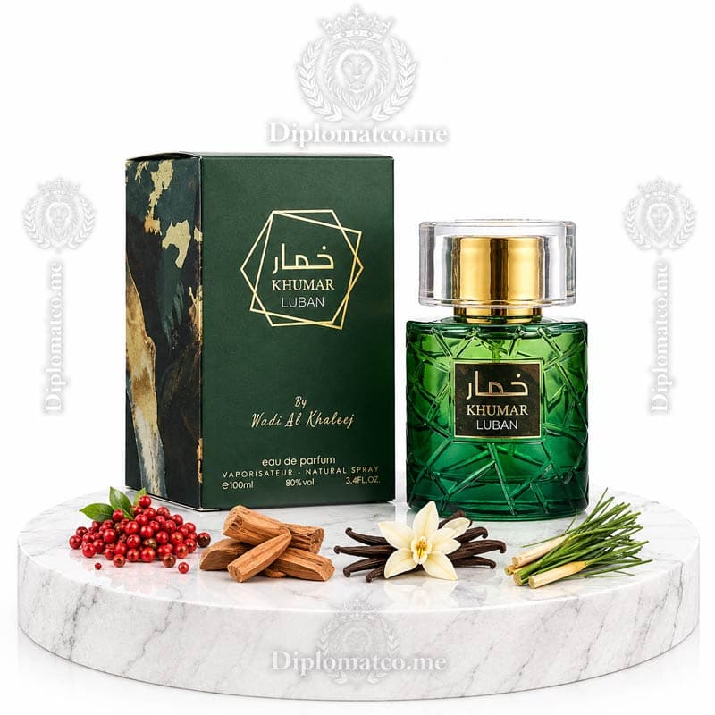 ادکلن وادی الخلیج مدل خمار لوبان 100 میل مشابه آمواج پرپس
