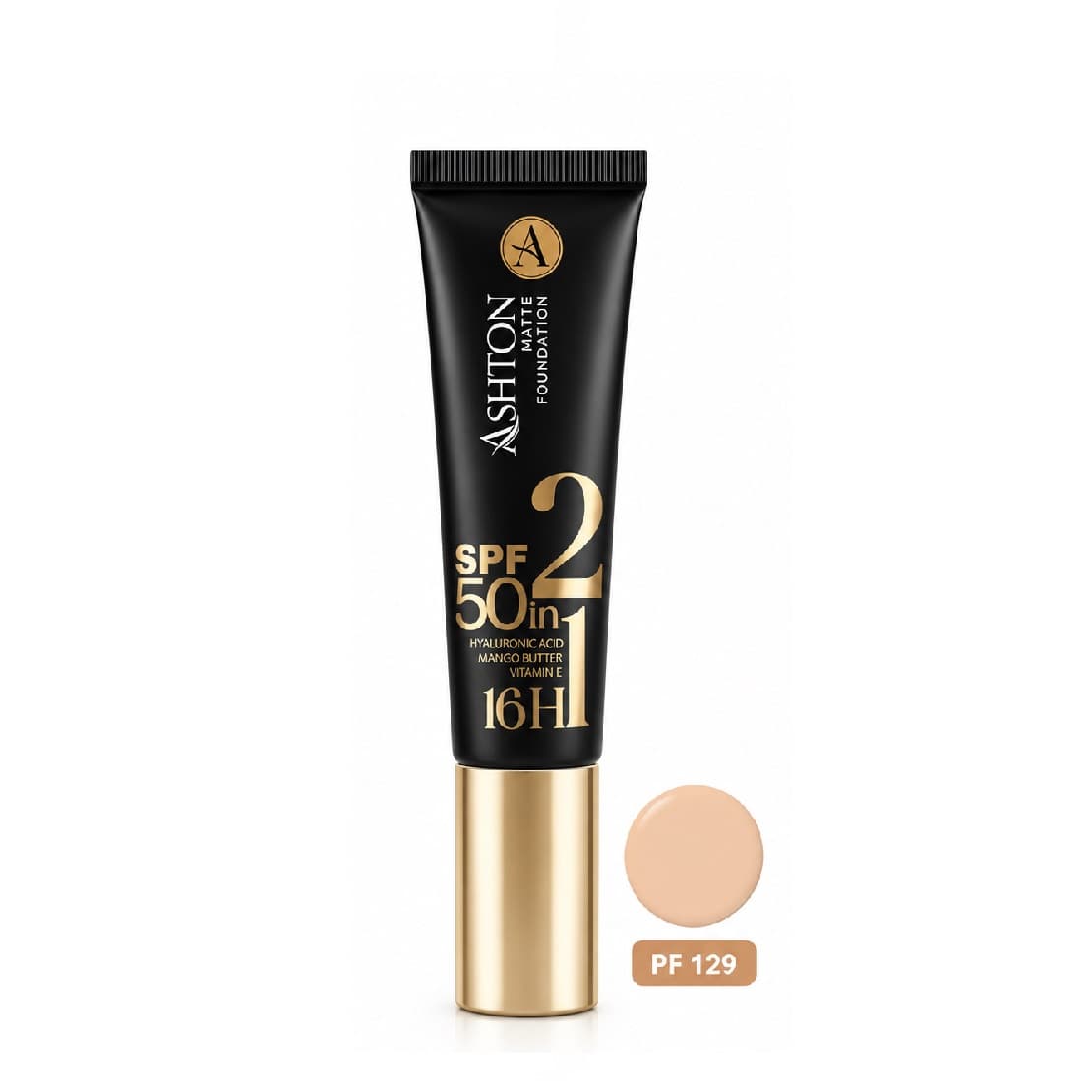 کرم پودر دو کاره آشتون PF 129 با SPF 50