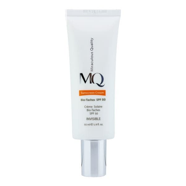 کرم ضد آفتاب و ضد لک بی رنگ ام کیو Spf 50 حجم 55 میلی لیتر