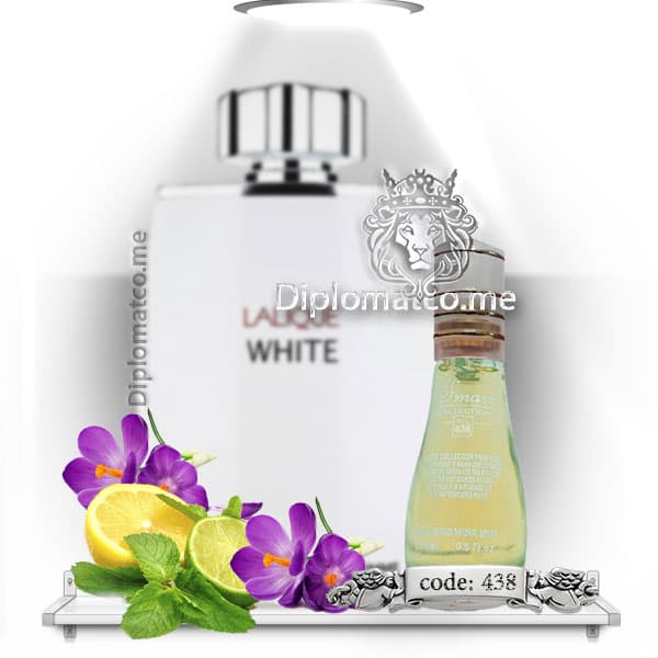 ادکلن لالیک سفید white (اسمارت کد ۴۳۸ – ۱۵ میل) اورجینال