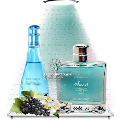 ادکلن دیویدف کول واتر زنانه (اسمارت کد ۳۱ – ۱۰۰ میل) اورجینال