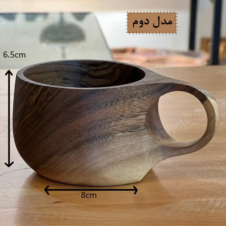 فنجان چوبی (کوکسا) دست‌ ساز — تصویر ۷
