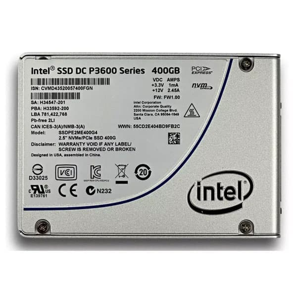 اس اس دی اینتل مدل Intel DC P3600 400GB NVMe