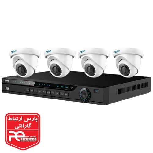 پک سیستم مدار بسته کپچر 4 کانال 4 دوربین R2-IP4CHKIT